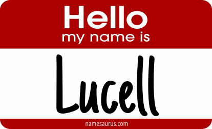 Hello my name is Lucell png download