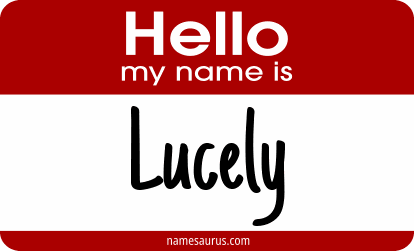 Hello my name is Lucely png download