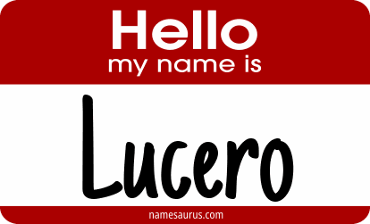 Hello my name is Lucero png download