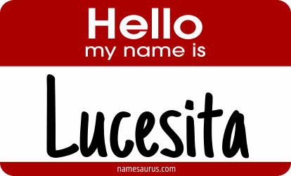 Hello my name is Lucesita png download