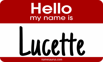 Hello my name is Lucette png download