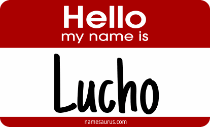Hello my name is Lucho png download