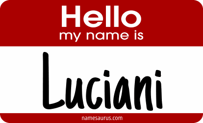 Hello my name is Luciani png download