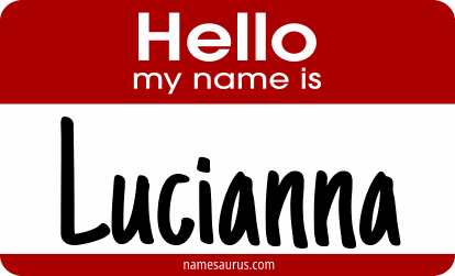 Hello my name is Lucianna png download