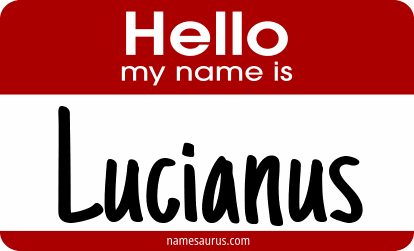 Hello my name is Lucianus png download