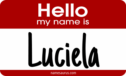 Hello my name is Luciela png download