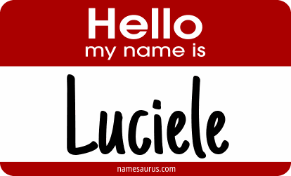 Hello my name is Luciele png download
