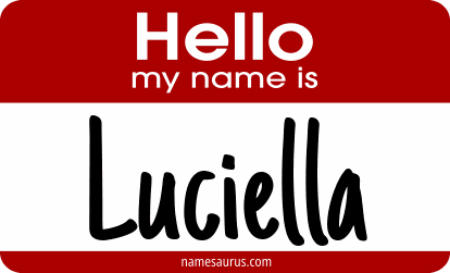 Hello my name is Luciella png download