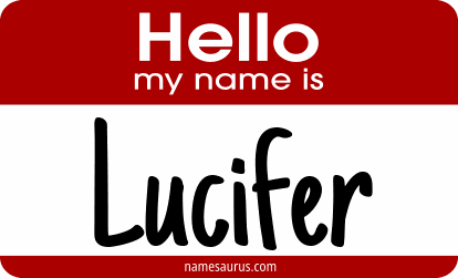 Hello my name is Lucifer png download