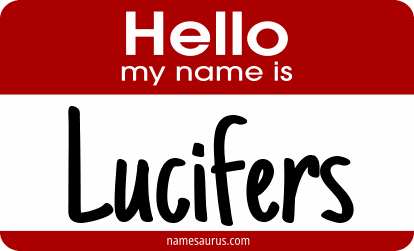 Hello my name is Lucifers png download