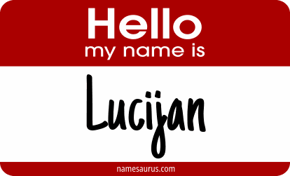 Hello my name is Lucijan png download