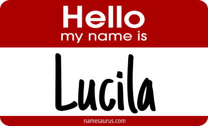 Hello my name is Lucila png download