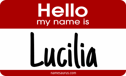 Hello my name is Lucilia png download
