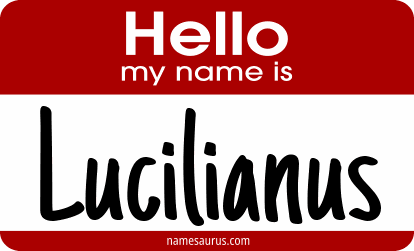 Hello my name is Lucilianus png download