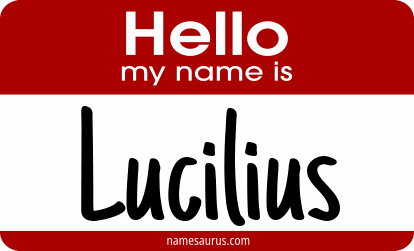 Hello my name is Lucilius png download