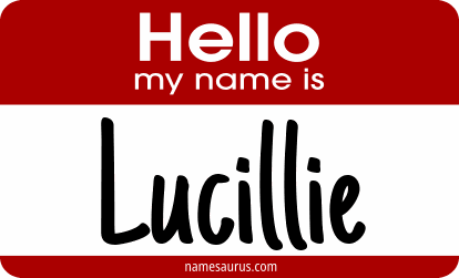 Hello my name is Lucillie png download