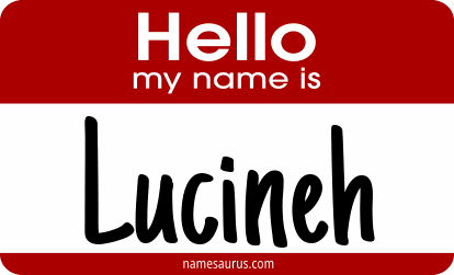 Hello my name is Lucineh png download
