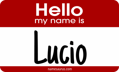 Hello my name is Lucio png download