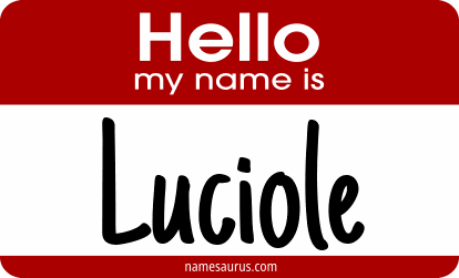 Hello my name is Luciole png download