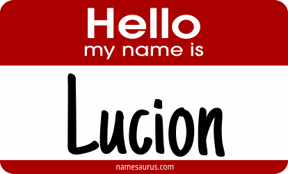Hello my name is Lucion png download