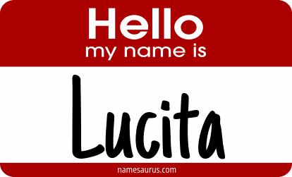 Hello my name is Lucita png download