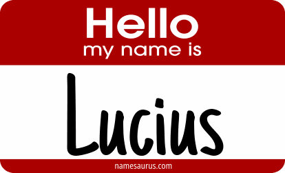 Hello my name is Lucius png download