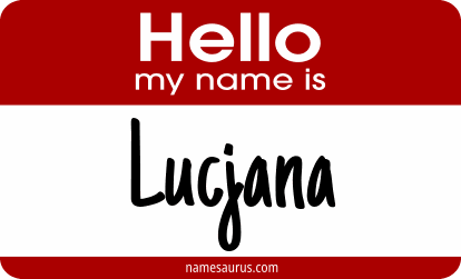Hello my name is Lucjana png download