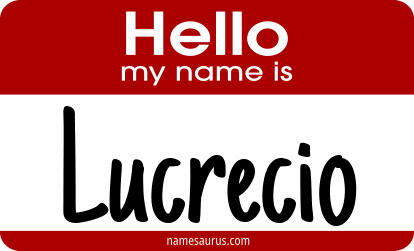 Hello my name is Lucrecio png download