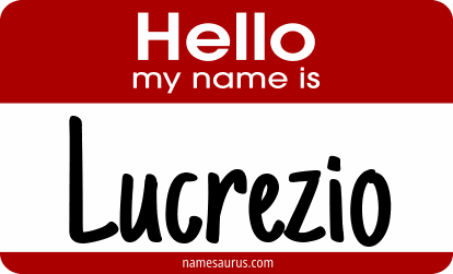 Hello my name is Lucrezio png download