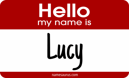 Hello my name is Lucy png download