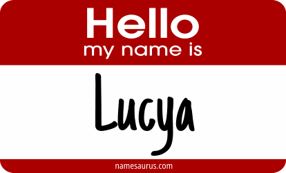 Hello my name is Lucya png download
