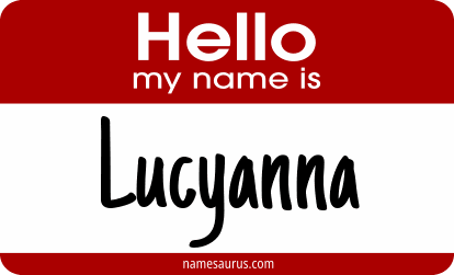 Hello my name is Lucyanna png download