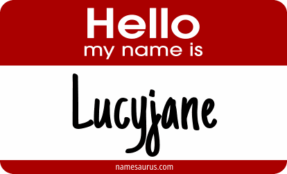 Hello my name is Lucyjane png download
