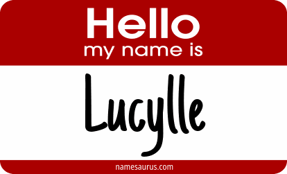 Hello my name is Lucylle png download