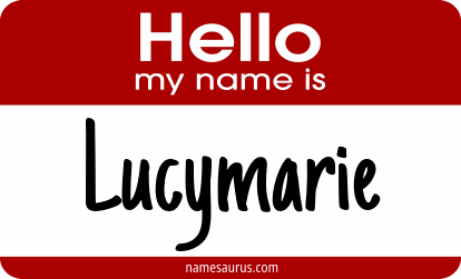 Hello my name is Lucymarie png download