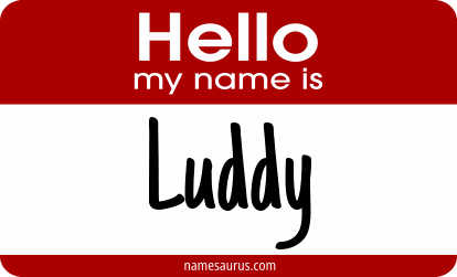Hello my name is Luddy png download