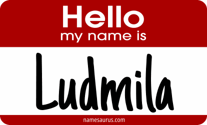 Hello my name is Ludmila png download