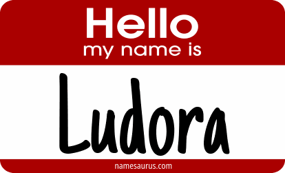 Hello my name is Ludora png download