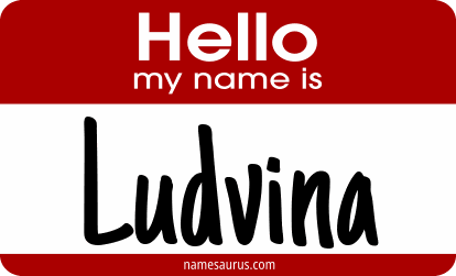Hello my name is Ludvina png download