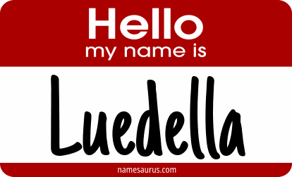 Hello my name is Luedella png download