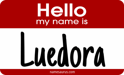 Hello my name is Luedora png download