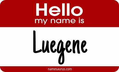 Hello my name is Luegene png download