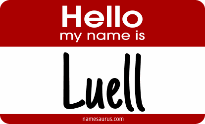 Hello my name is Luell png download