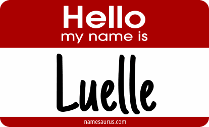 Hello my name is Luelle png download
