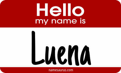 Hello my name is Luena png download