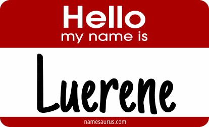 Hello my name is Luerene png download