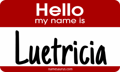 Hello my name is Luetricia png download
