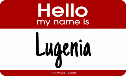 Hello my name is Lugenia png download