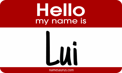Hello my name is Lui png download