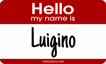 Hello my name is Luigino png download